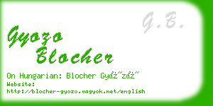 gyozo blocher business card